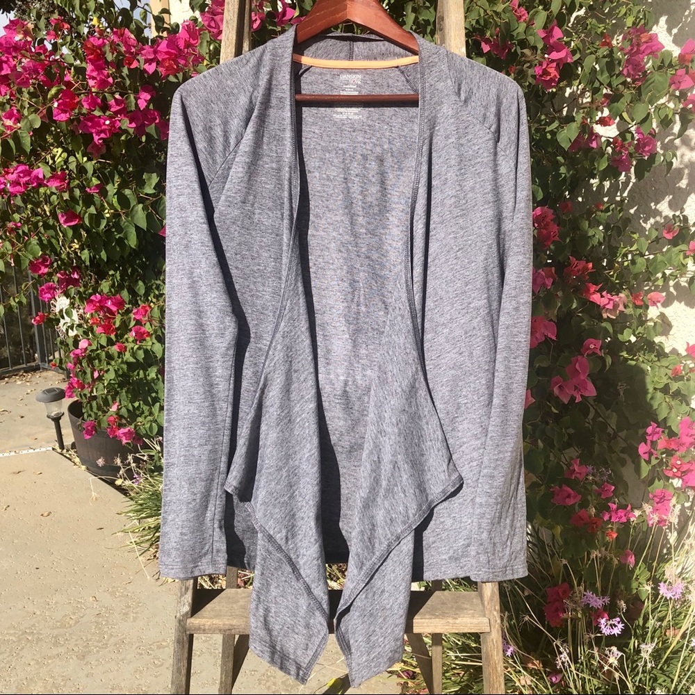 Danskin Now Semi-Fitted Grey Cardigan